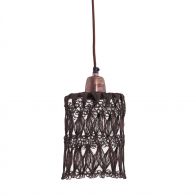 PTMD Copper Iron Round Hanging Lamp Motif
