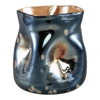 PTMD Topaz Blue Glass Vase XL