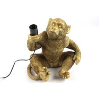 Countryfield tafellamp aap zittend 37,5 cm goud
