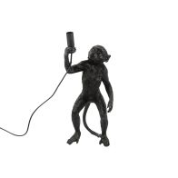 Countryfield tafellamp aap staand 43 cm zwart