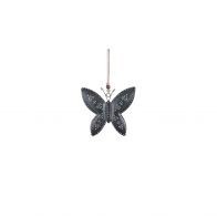 Mica Ornament Vlinder 16,5cm Blauw