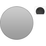 Spiegel metaal rond d76 cm zwart
