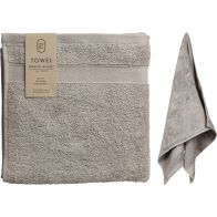 Handdoek zware kwaliteit 50x100 cm lichtgrijs