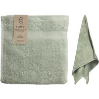 Handdoek zware kwaliteit 50x100 cm lichtgroen