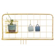 Present Time Kitchen Rack Open Grid Gold