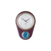 Present Time Wall Clock Retro Dark Purple D22,5