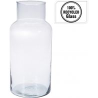 Vaas glas recycled 16xh30cm